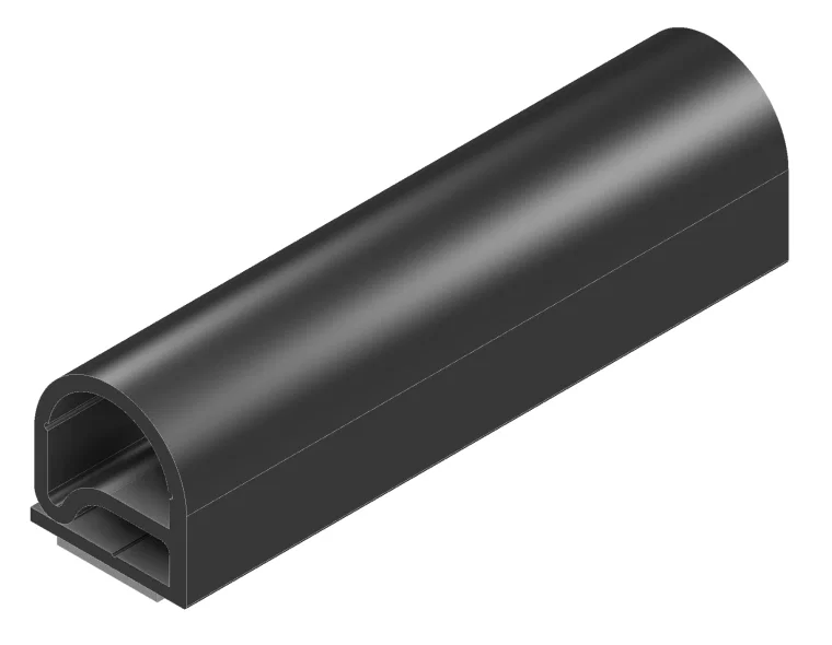 1000035070 – JAEGER Slide Out Seal, Single Bulb 40 Foot Length 0.78 Inch Width x 0.91 Inch Height Bulb Black Polymer ...
